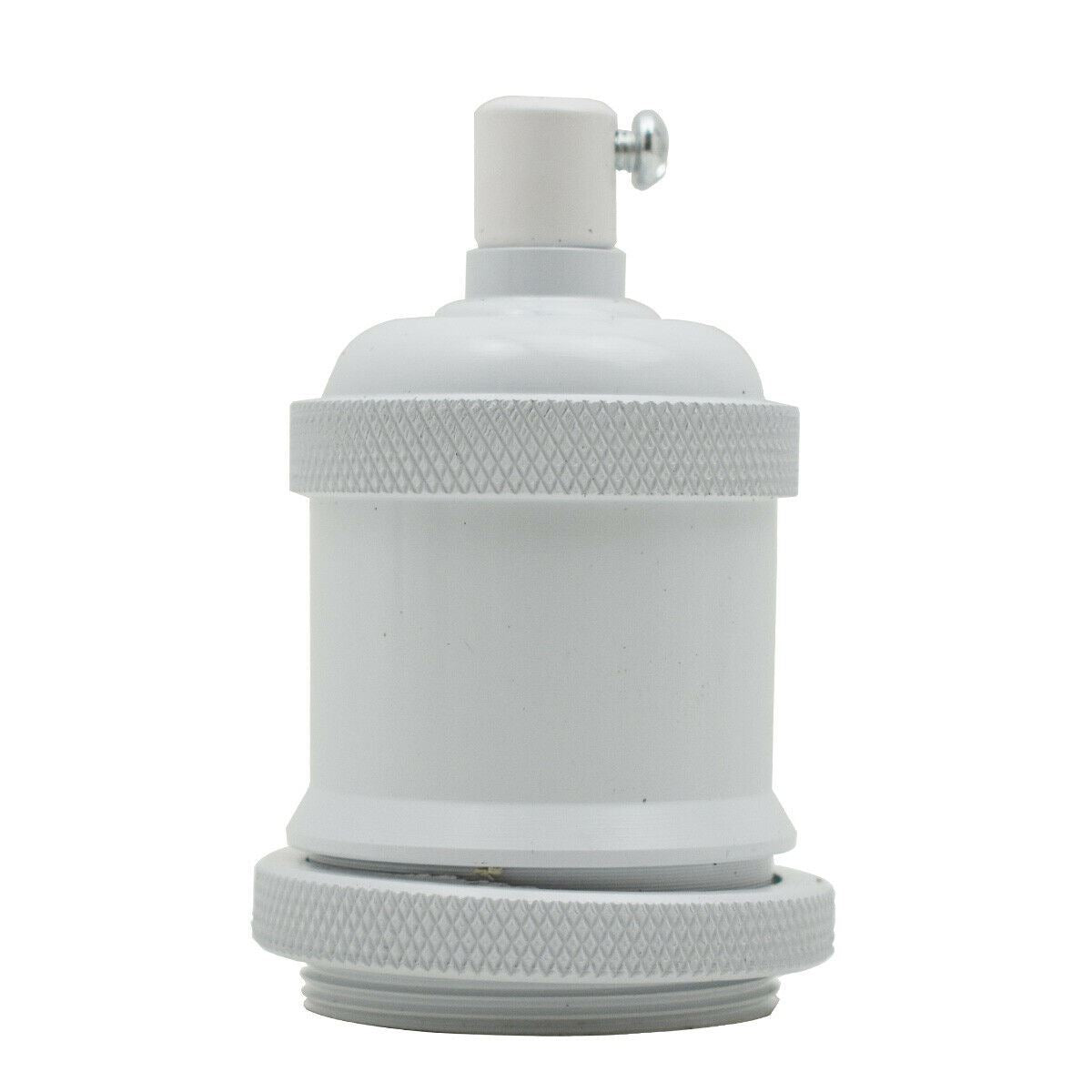 Industrial E27 Lamp Holder with Cord Grip Multi-Colour Finishes ~3423